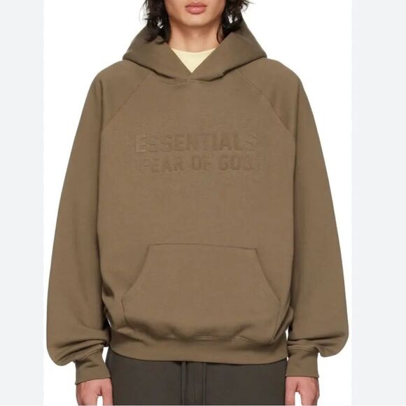 Essentials Fear Of God Brown Hoodie(Size medium) - Picture 1 of 8